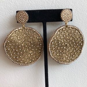 Gold Circle Roni Blanshay Earring